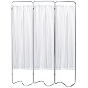 OMNIMED 3 Section Beamatic Privacy Screen with Vinyl Panels, White 153053-10